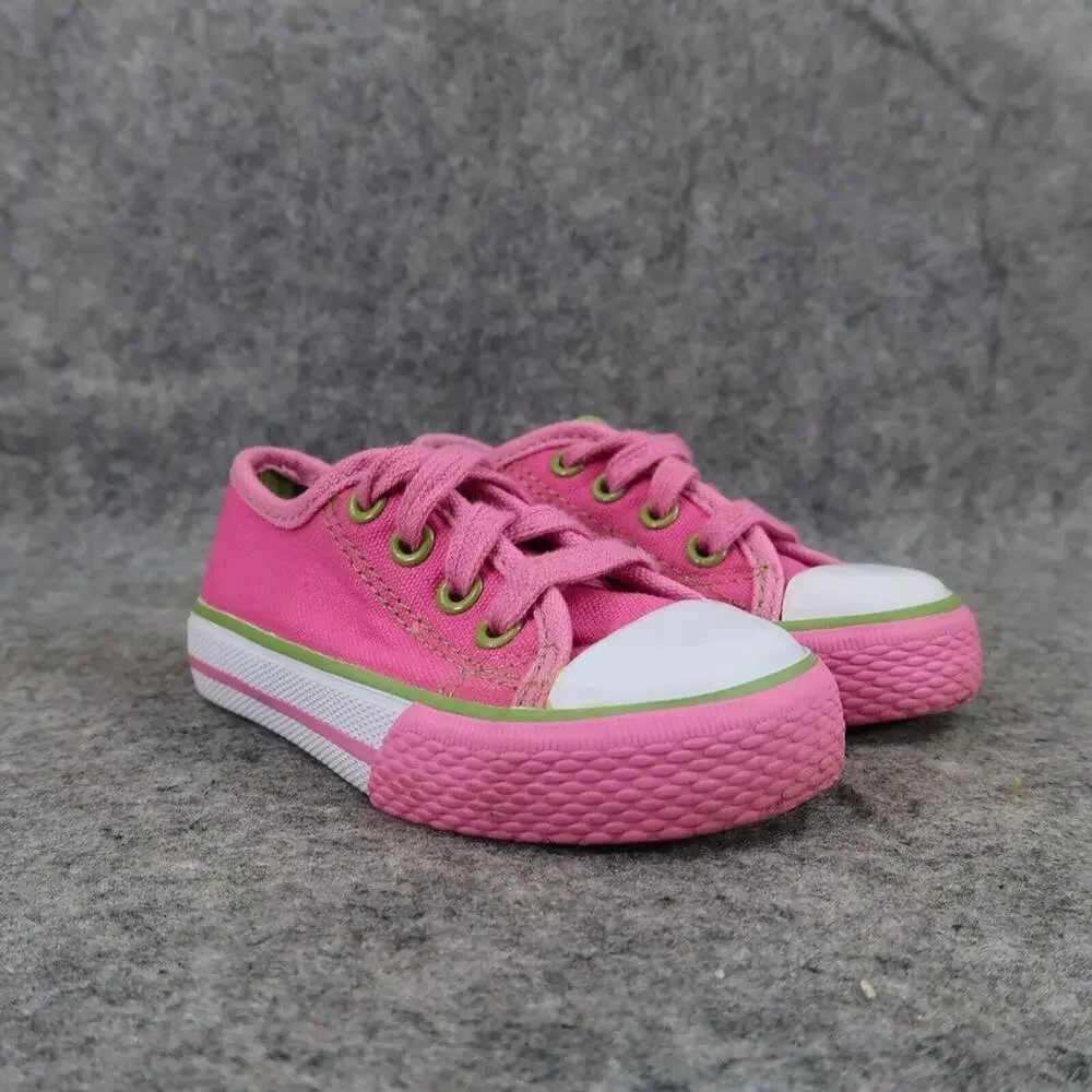 Childrens Place Shoes Baby Toddler 6 Sneakers Canvas Classic Pink Lace Up Casual